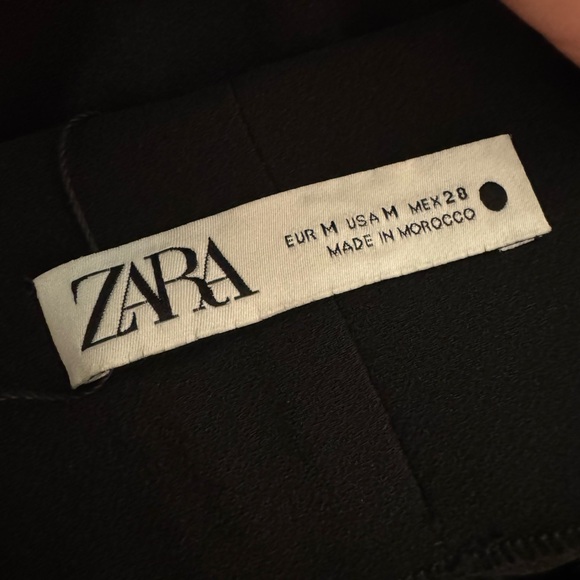 NEW NWT | ZARA Culottes Wide Leg Trousers - Black - Size M | 2242/878/800 - Picture 7 of 7
